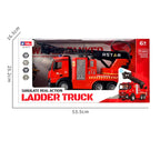 MYTOYS Large Remote Control Fire Truck Toy with 360° Rotating Ladder & Real Water Spray (2.4GHz)