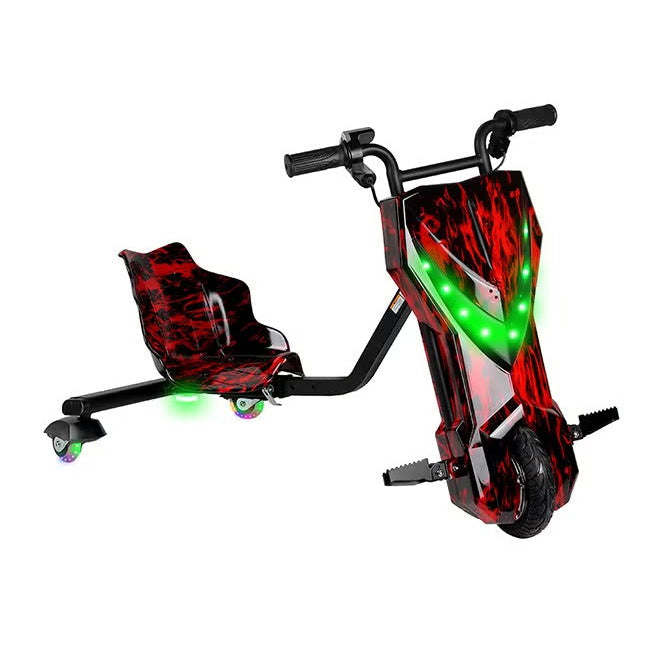 36V High-Power Electric Drift Scooter – 250W Motor, Bluetooth, Adjustable Body (Red)