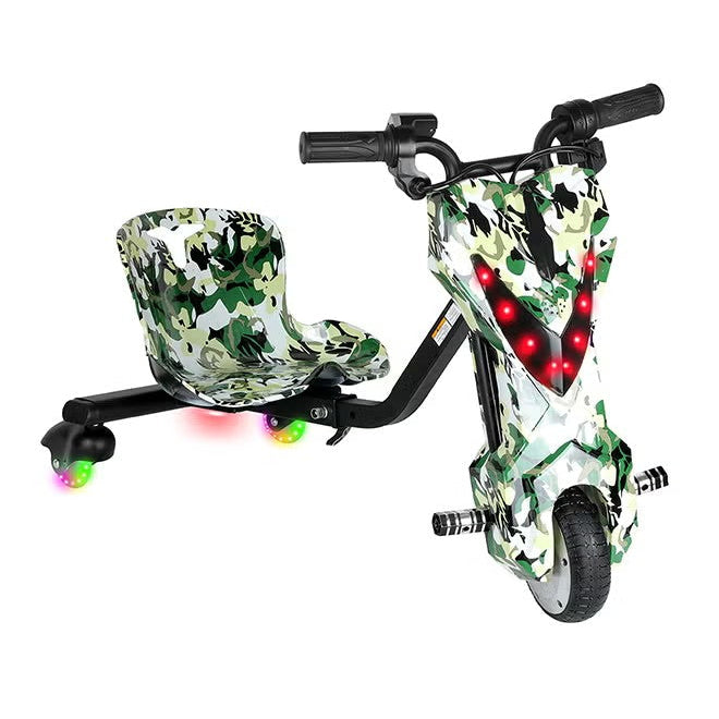 Mini 36V Electric Drift Scooter – 250W, Bluetooth, 3 Speed Modes, 80kg Load