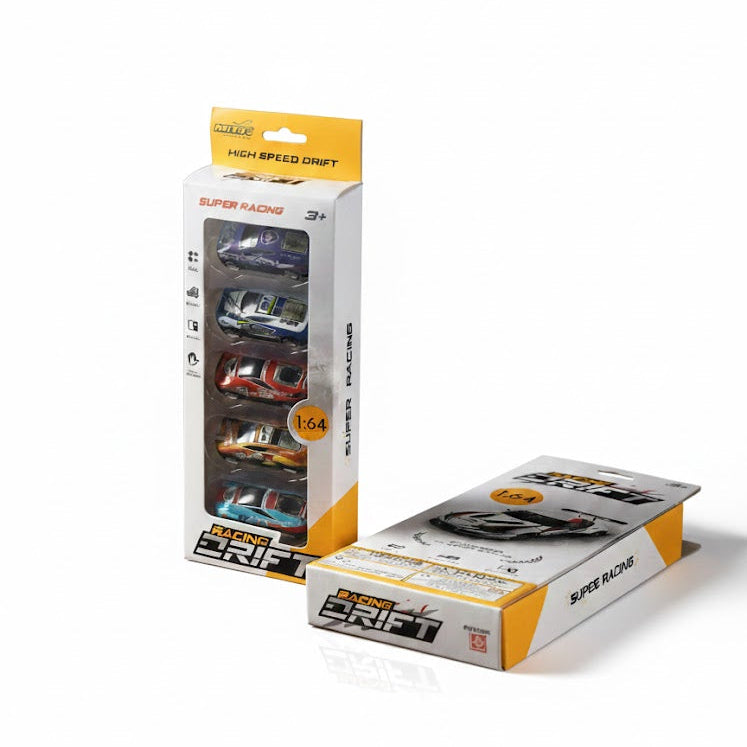 Die-Cast Drift Series Super Racing Drift Car Collection 5-Pack-Multicolor