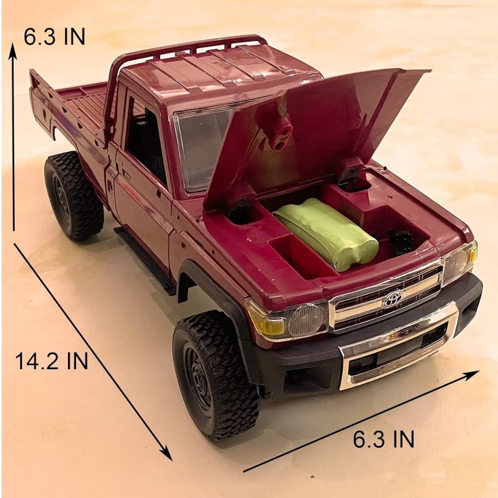 Mytoys 1:12 RC Crawler MN-82 – 4WD Pickup Truck Remote Control Off-Road Car with Headlights