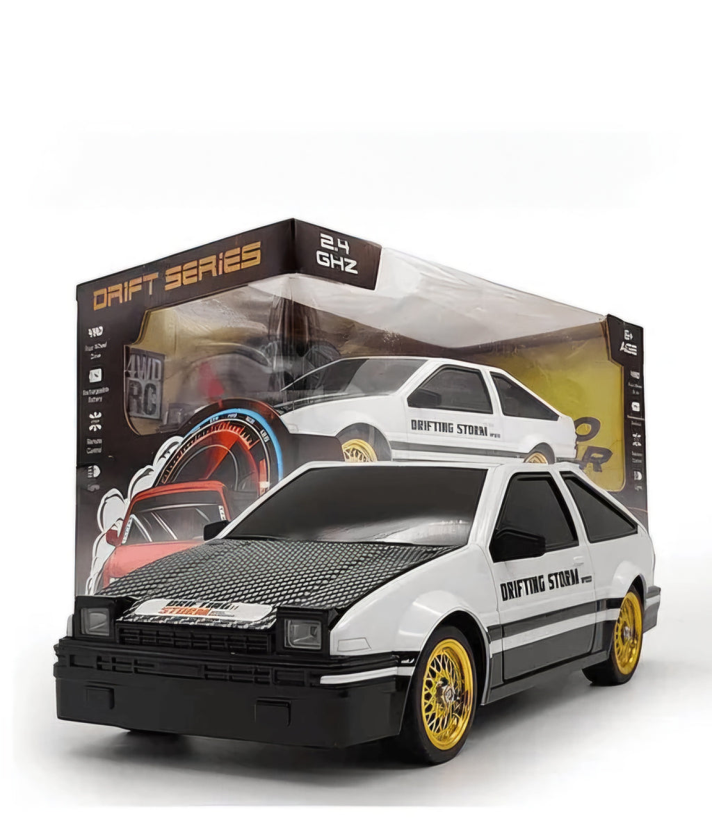 MYTOYS 1:16 Scale 4WD High-Speed Drift RC Car - 2.4GHz Remote Control Drifting Storm Edition with LED Lights & Accessories (Model DC205A)