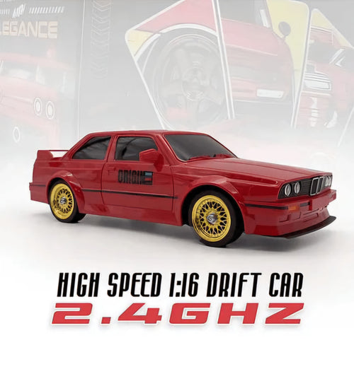 1:16 Scale 4WD High-Speed RC Drift Car with LED Lights & Accessories