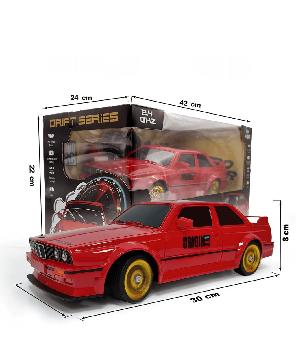 MY TOYS 1:16 Scale 4WD High-Speed RC Drift Car with LED Lights & Accessories