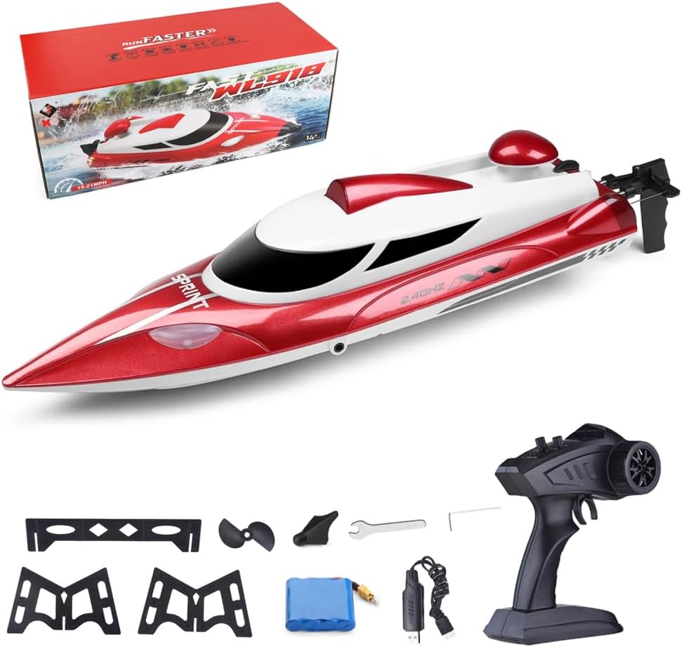 MYTOYS WL918 RC Boat 2.4GHz RTR High-Speed Remote Control Racing Boat (35 KM/H)
