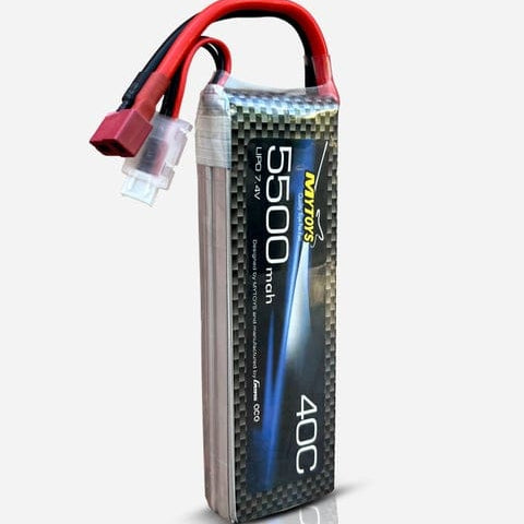 2S LiPo Battery 5500mAh 7.4V 40C RC Battery with Deans Connector