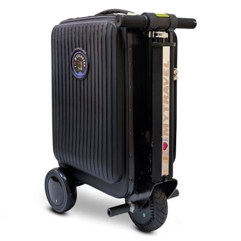 Mytoys 20‑Inch Smart Ride‑On Electric Scooter Luggage with Removable Battery-Black