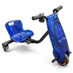 36V Electric Drift Scooter for Kids (Ages 4+) - 3-Speed Modes, 360° Rotating Tricycle, Bluetooth Music, Multicolor LED Lights, 250W Brushless Motor, Max Speed 15km/h, Includes Helmet & Safety Gears