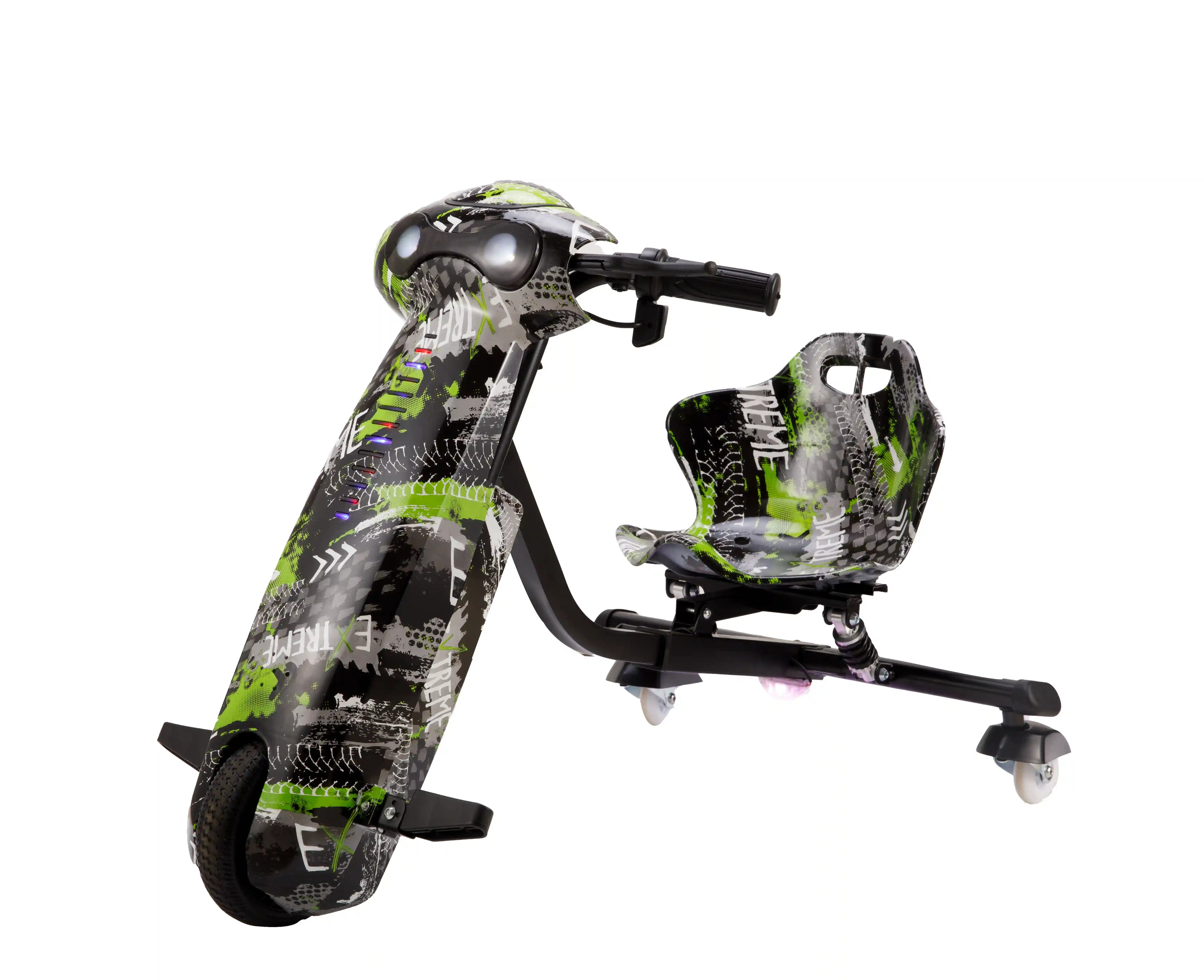 Electric Drift Scooter - 360° drifting capability, 20km/h, 250W, 36V, 13–15km - with Bluetooth music & LED lights