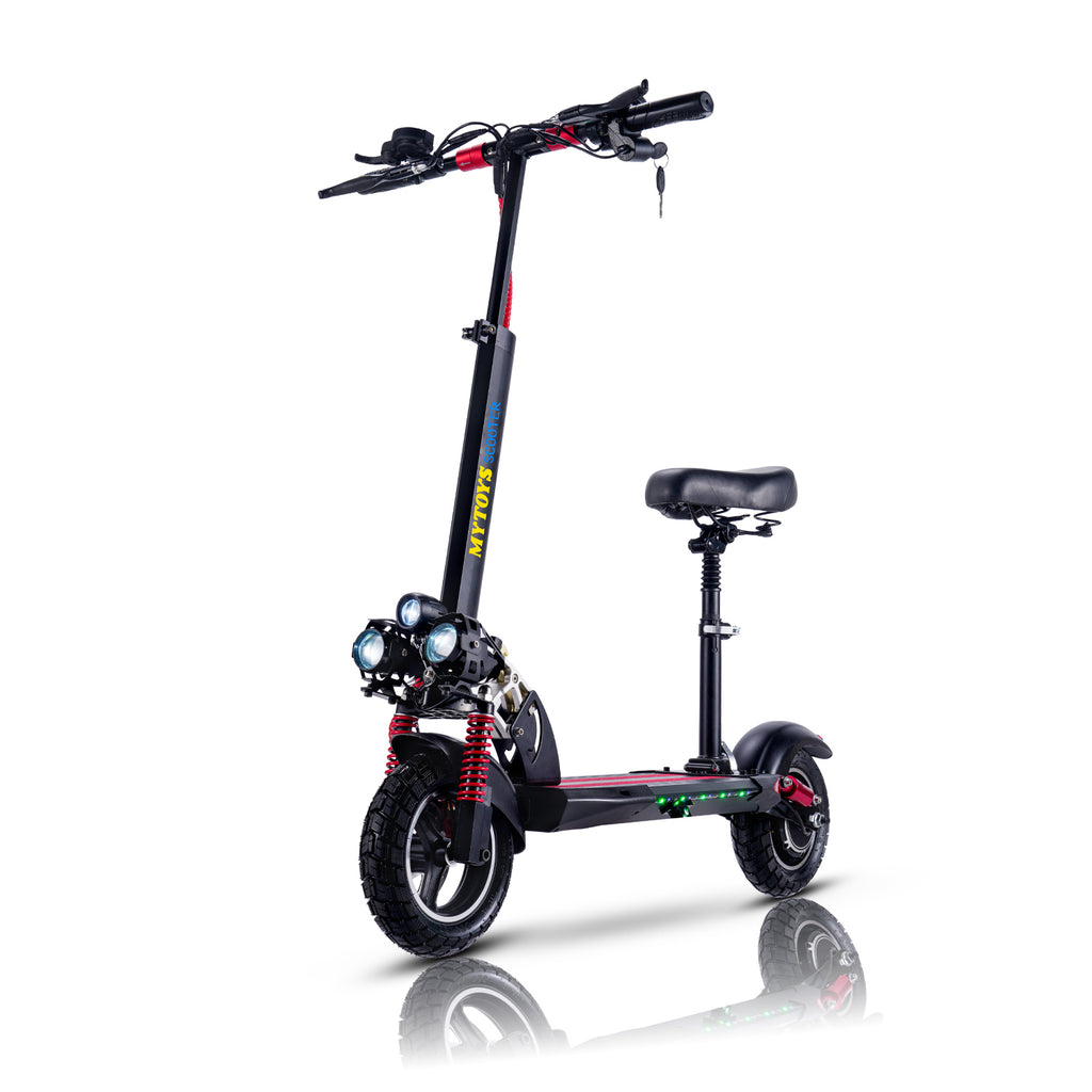 Mytoys High-Speed Electric Scooter | 750W Motor, 65km/h Max Speed, 10" Off-Road Tires & Removable Seat