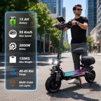MT400 Electric Scooter – 95km/h, 3000W, 48V, 40-45km Range – Foldable & Dual Suspension