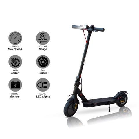 Mytoys MT658 Electric Scooter for Adults, 500W Motor, 35km/h, Foldable Commuter E‑Scooter