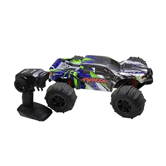 Hobbiway Typhoon MT660 4WD RC Monster Racing Car with Metal Gears, Long‑Range 2.4GHz Control & All‑Terrain Tires – Multicolour