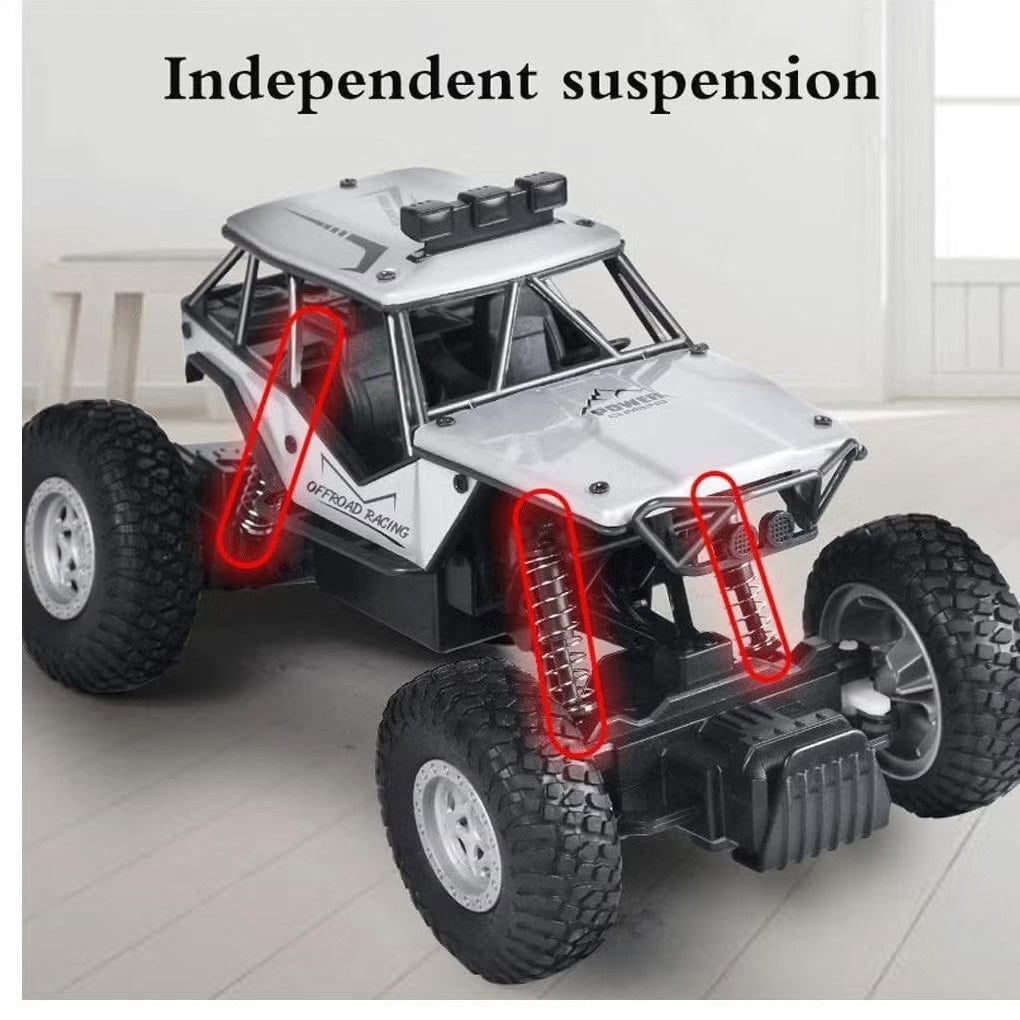 Mytoys 4WD RC Monster Truck, 2.4GHz Remote Control Rock Crawler with Rechargeable Battery for Kids & Adults