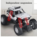 Mytoys 4WD RC Monster Truck, 2.4GHz Remote Control Rock Crawler with Rechargeable Battery for Kids & Adults