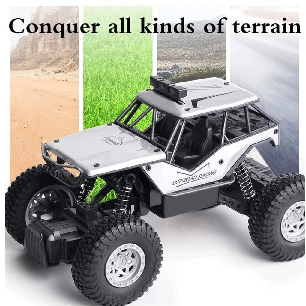 Mytoys 4WD RC Monster Truck, 2.4GHz Remote Control Rock Crawler with Rechargeable Battery for Kids & Adults