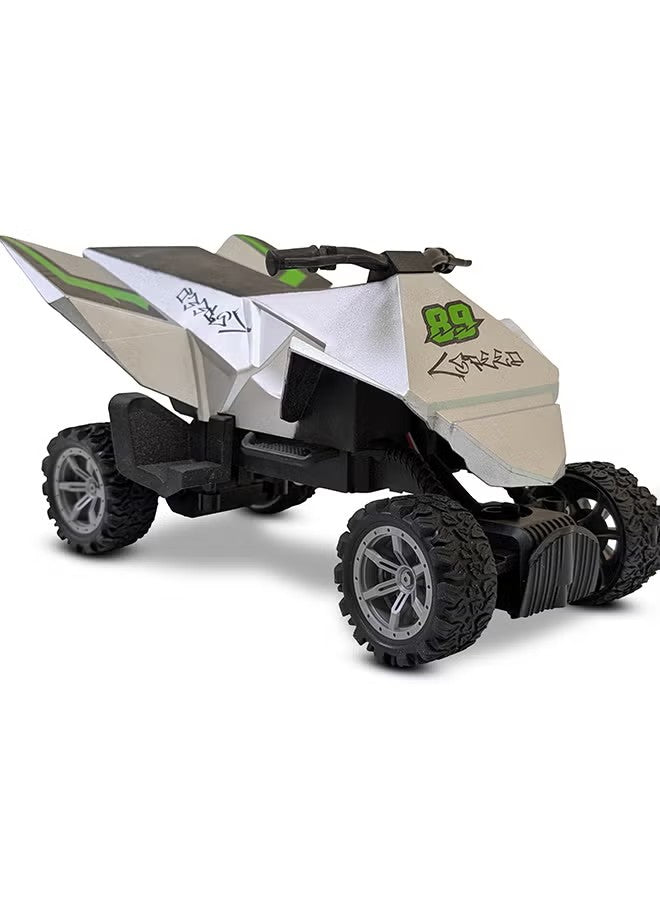 Moto Off‑Road Cyber Motorcycle – 4WD Remote Control Stunt Vehicle with Colourful Lights (27MHz)