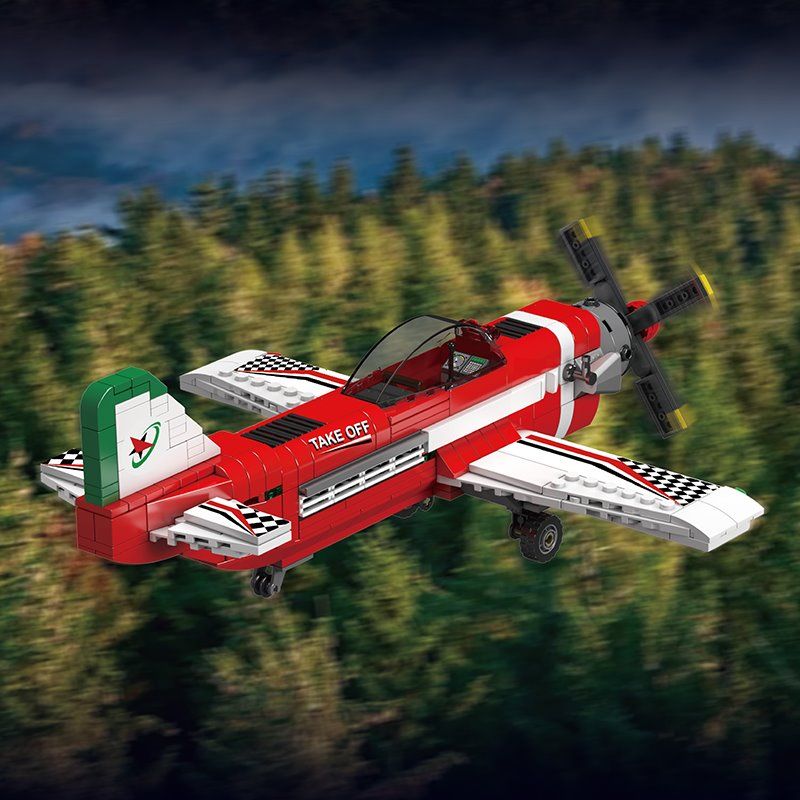 Mould King 470PCS Mini Racing Jet Plane Building Set – STEM Aerobatic Aircraft Model Kit