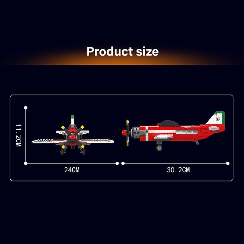 Mould King 470PCS Mini Racing Jet Plane Building Set – STEM Aerobatic Aircraft Model Kit