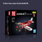 Mould King 470PCS Mini Racing Jet Plane Building Set – STEM Aerobatic Aircraft Model Kit