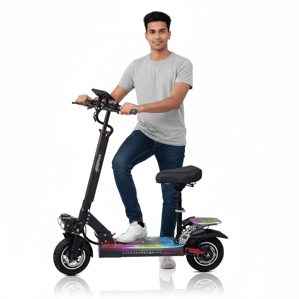 Mytoys MT850 Electric Scooter with Seat –  65 km/h Performance, 1200W Power