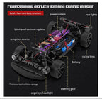Mytoys 1:16 Scale High‑Speed RC Drift Car – 38 km/h 4WD Off‑Road Muscle Truck with LED Lights (Blue)