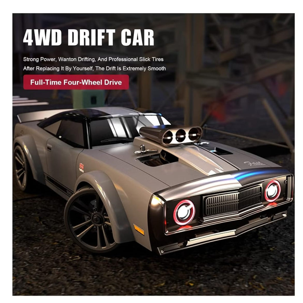 Mytoys 1/16 Scale 4WD RC Drift Car, 2.4GHz Remote Control Off‑Road Drift Truck with LED Lights for Kids & Adults