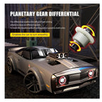 Mytoys 1/16 Scale 4WD RC Drift Car, 2.4GHz Remote Control Off‑Road Drift Truck with LED Lights for Kids & Adults