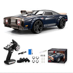 Mytoys 1:16 Scale High‑Speed RC Drift Car – 38 km/h 4WD Off‑Road Muscle Truck with LED Lights (Blue)