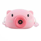 PiggySnap Bubble Camera Toy with Lights & Music
