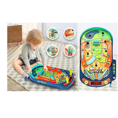 MyToys Old‑School Multi‑Sport Pinball Table for Kids (Desktop Arcade Game)