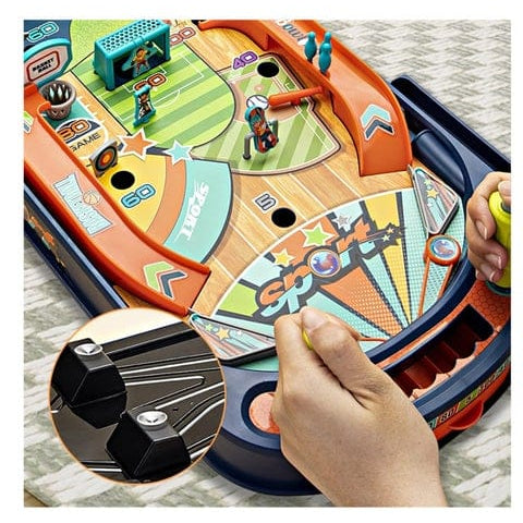 MyToys Old‑School Multi‑Sport Pinball Table for Kids (Desktop Arcade Game)