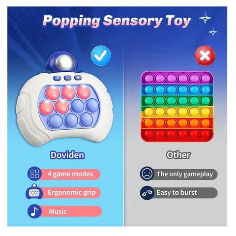 Quick Push Light‑Up Pop Game Toy with Multiple Modes, Sensory Puzzle for Kids