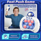 Quick Push Light‑Up Pop Game Toy with Multiple Modes, Sensory Puzzle for Kids