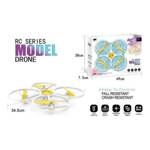 HC710 Remote Control Quadcopter Drone 35cm with LED Lights and 360° Flip