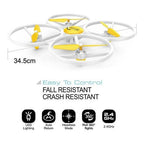 HC710 Remote Control Quadcopter Drone 35cm with LED Lights and 360° Flip