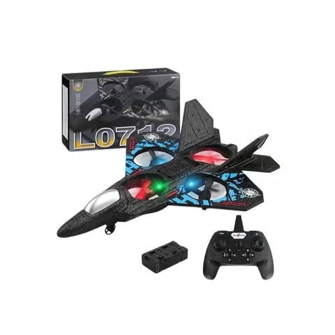 RC Aeroplane L0712 2.4GHz Floating Fighter Plane with LED Lights, USB Rechargeable