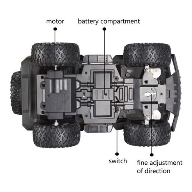 2.4GHz 518‑01 1:16 Off‑Road Climbing RC Car with LED Lights