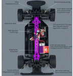 SG‑1609 1:16 Scale High‑Speed Drift RC Car - 35 km/h, 2.4GHz, 4WD with LED Lights
