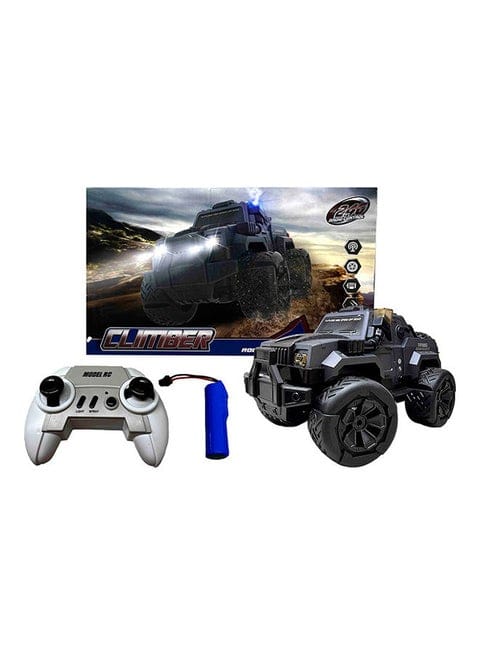 RC Car with Spray & LED Lights 2.4G Remote Control Off‑Road Truck – Grey