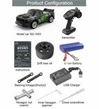 SG‑1603 RC Drift Car - 30km/h,  1:16, 4WD with LED Lights & Gyro Control