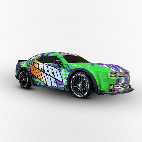 1:16 Scale 4WD RC Drift Car with LED Lights – 18km/h, 2.4GHz High-Speed Drifting Racing Car