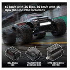 MJX 10208 V2 1:10 Brushless RC Monster Truck – 2.4 GHz, 4WD High-Speed Off-Road Hobby Grade Beast RTR
