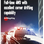 1:16 Scale 4WD High‑Speed RC Drift Police Car with LED Light Modes