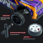 1:16 RC Drift Car - 18km/h, 2.4GHz Remote, 4WD Drifting Racing Truck, LED Lights, Dual Tires, Multicolours