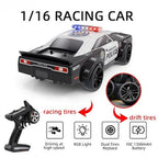 1:16 Scale 4WD High‑Speed RC Drift Police Car with LED Light Modes