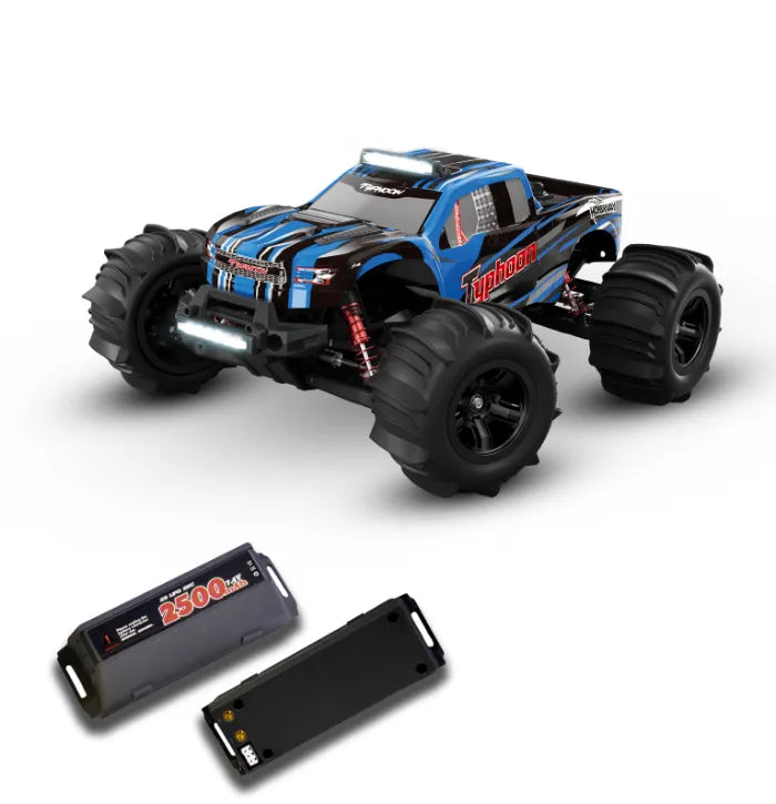 MyToys 1:10 Scale 4WD High-Speed RC Monster Truck – Hobby Grade All-Terrain Desert Crawler, 65+ KM/H Fast Speed Off-Road Truck with LED Lights & Advanced Modding Support