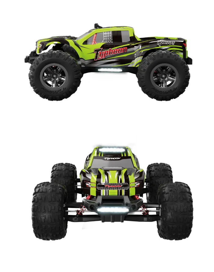MyToys 1:10 Scale 4WD High-Speed RC Monster Truck – Hobby Grade All-Terrain Desert Crawler, 65+ KM/H Fast Speed Off-Road Truck with LED Lights & Advanced Modding Support