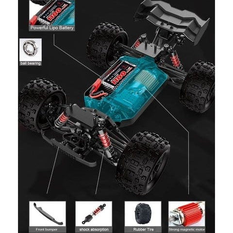 1/16 Scale 4WD High‑Speed 50km/h Off‑Road RC Truck – Full Proportional Control (Model S909)
