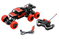 MYTOYS 6WD Alloy Climbing RC Car for Kids – 6 Wheel Drive All Terrain Remote Control Rock Crawler with Suspension, Rechargeable Battery, Red (28cm)